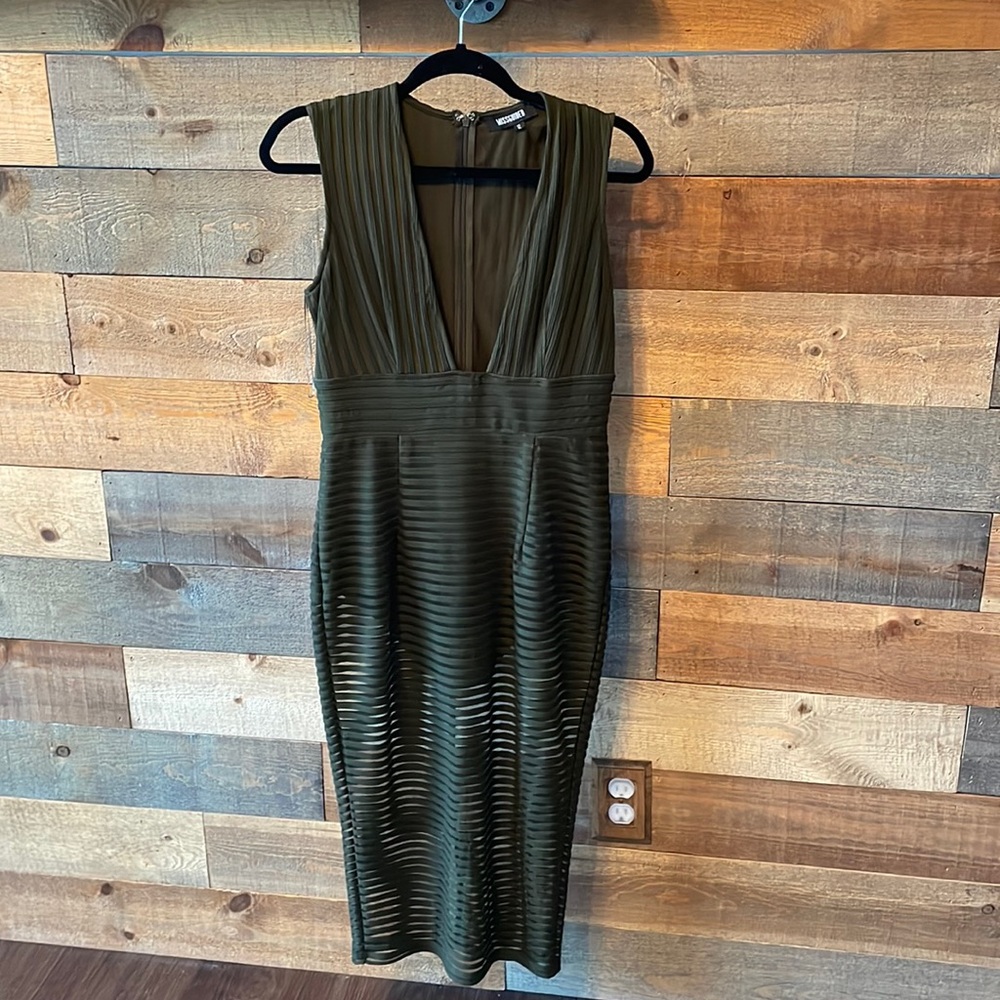 Green cutout dress